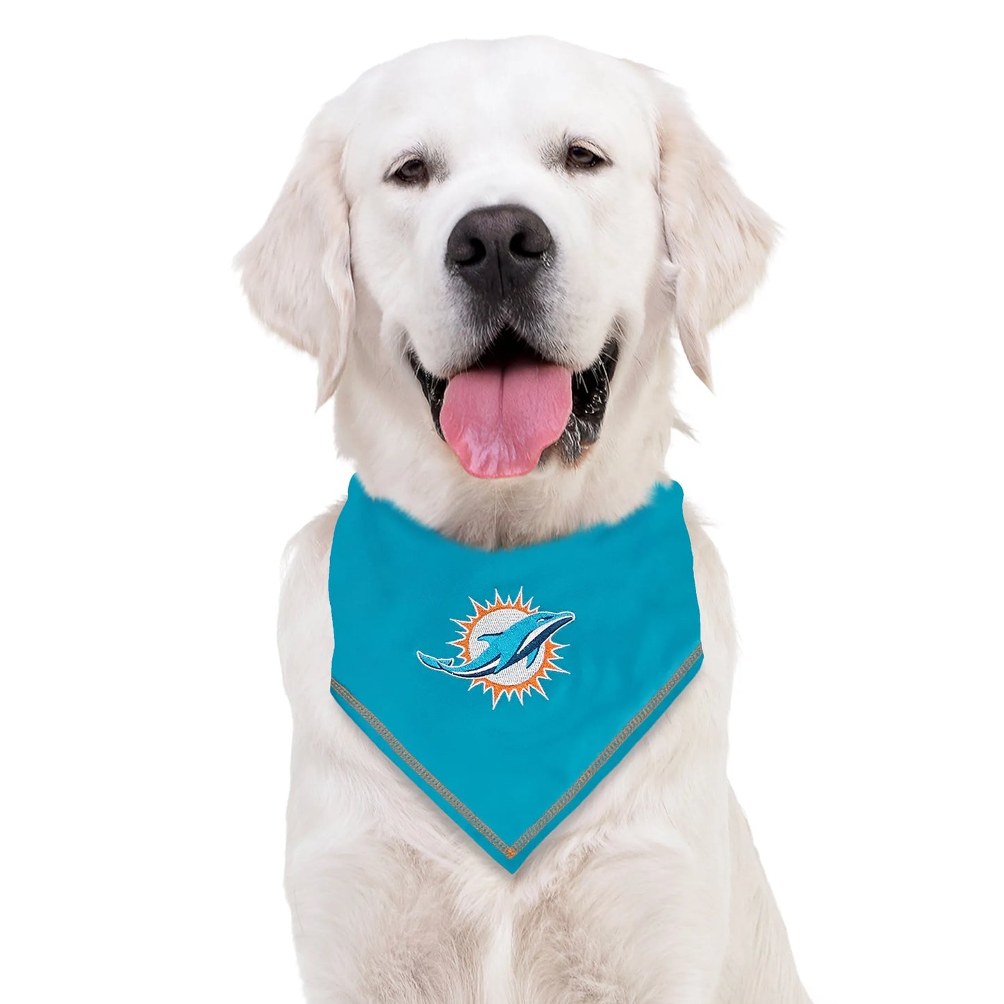 Miami Dolphins Tie Around Bandana - Your Pet Connection