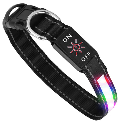 Linx Group LED Dog Safety Collar Adjustable S/M/L