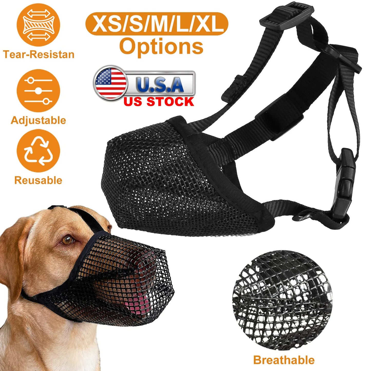 Linx Group Mesh Muzzle for Comfortable Pet Safety
