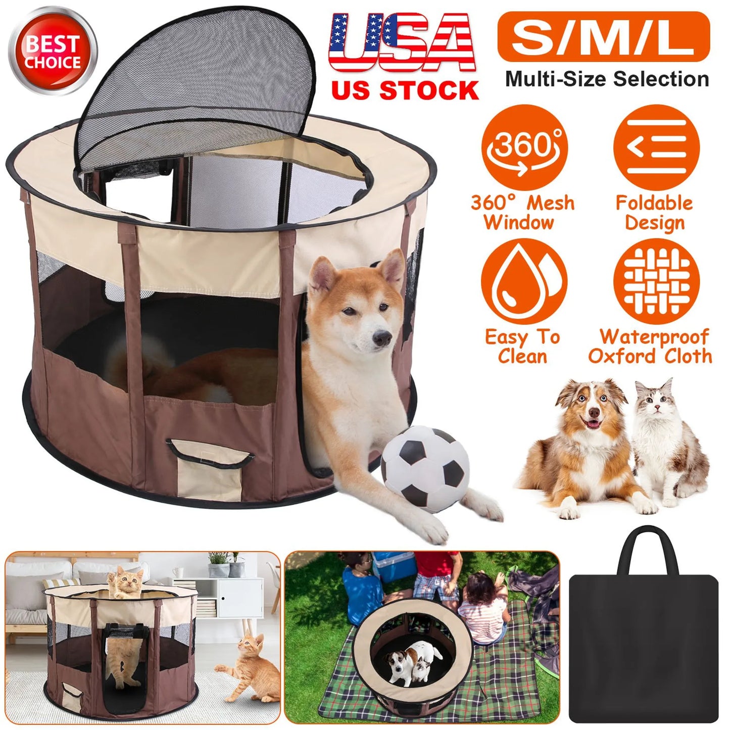 Foldable Playpen for Dog