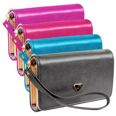 Women Wristlet Wallet PU Leather Lady Purse Credit Card Holder
