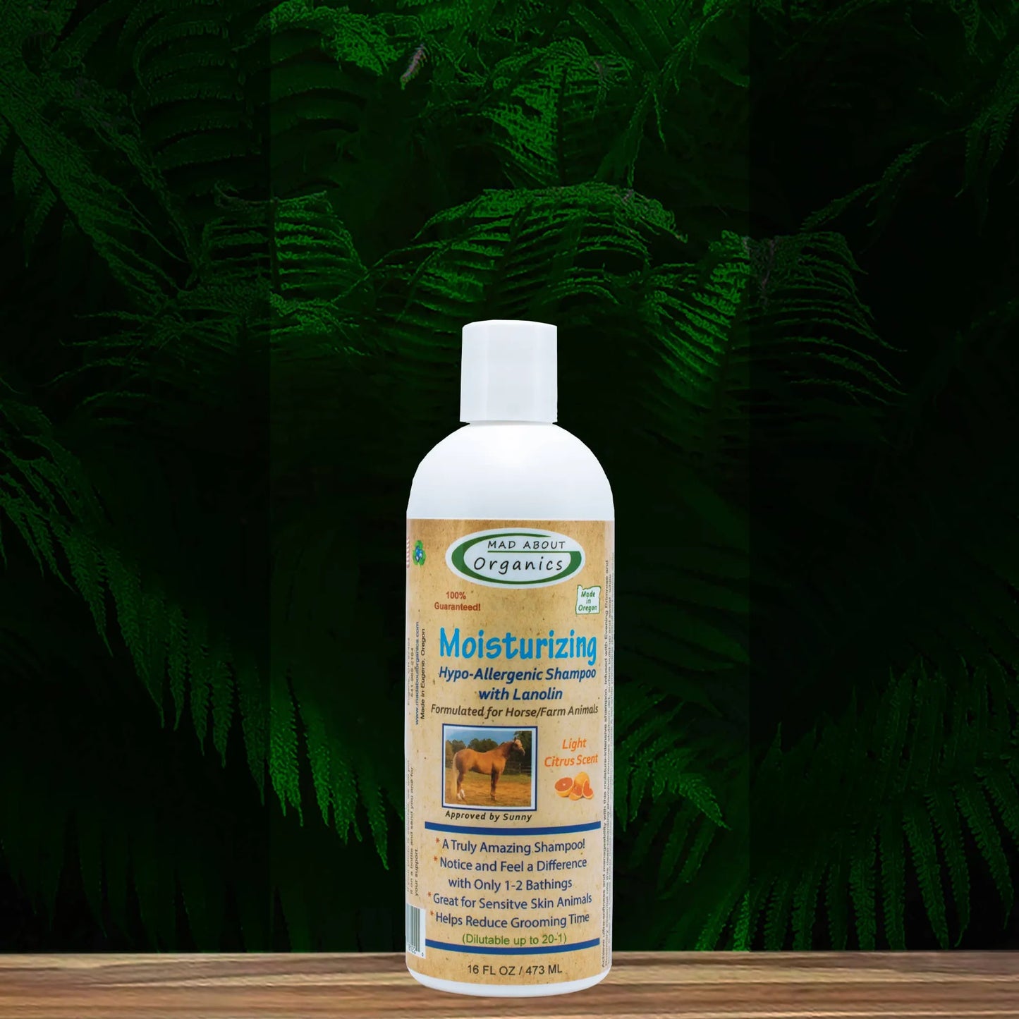 Moisturizing Shampoo Formulated For Horse And Farm Animals