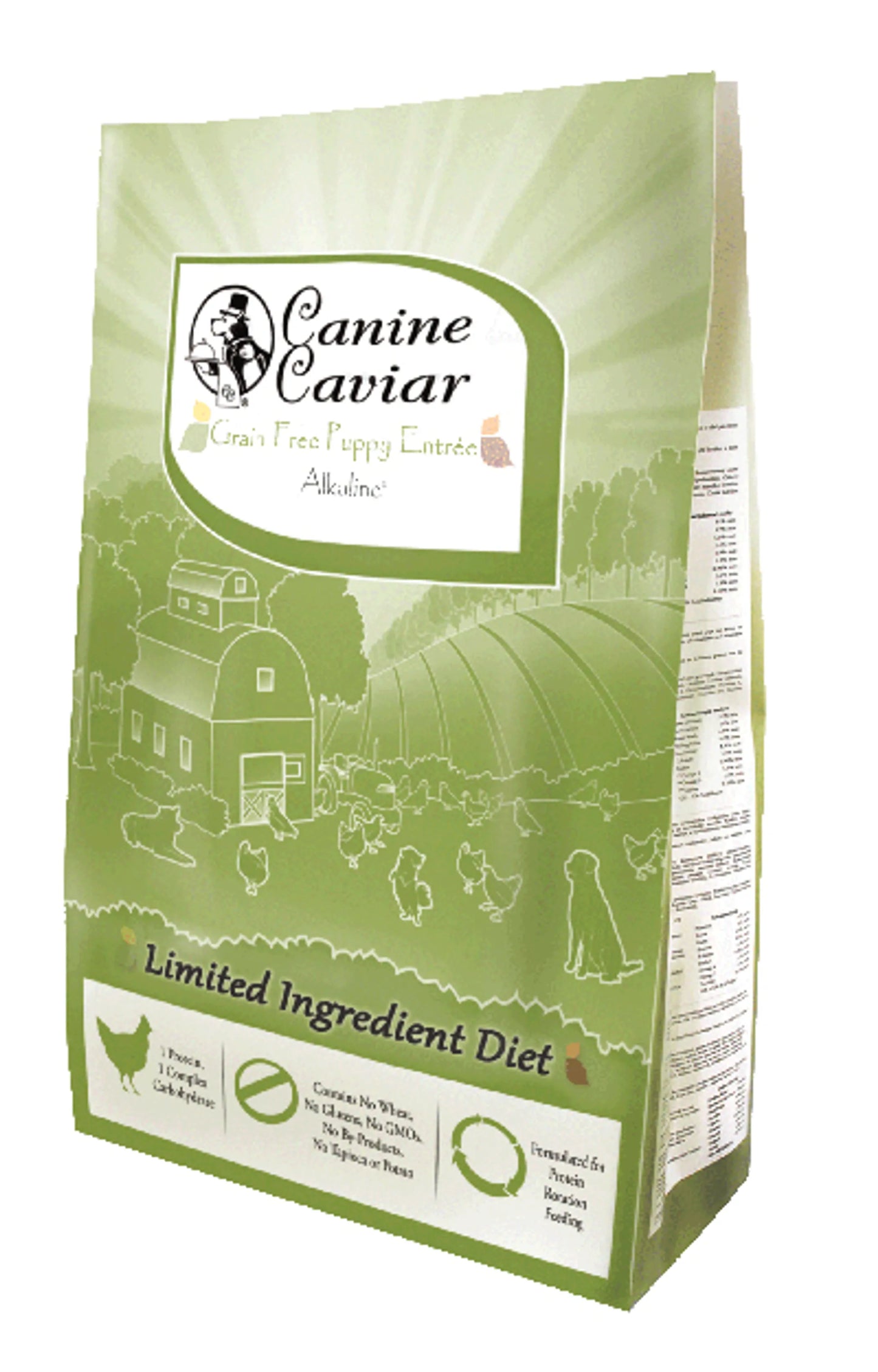 Canine Caviar Alkaline Chicken Formula Dog Food 5 lbs