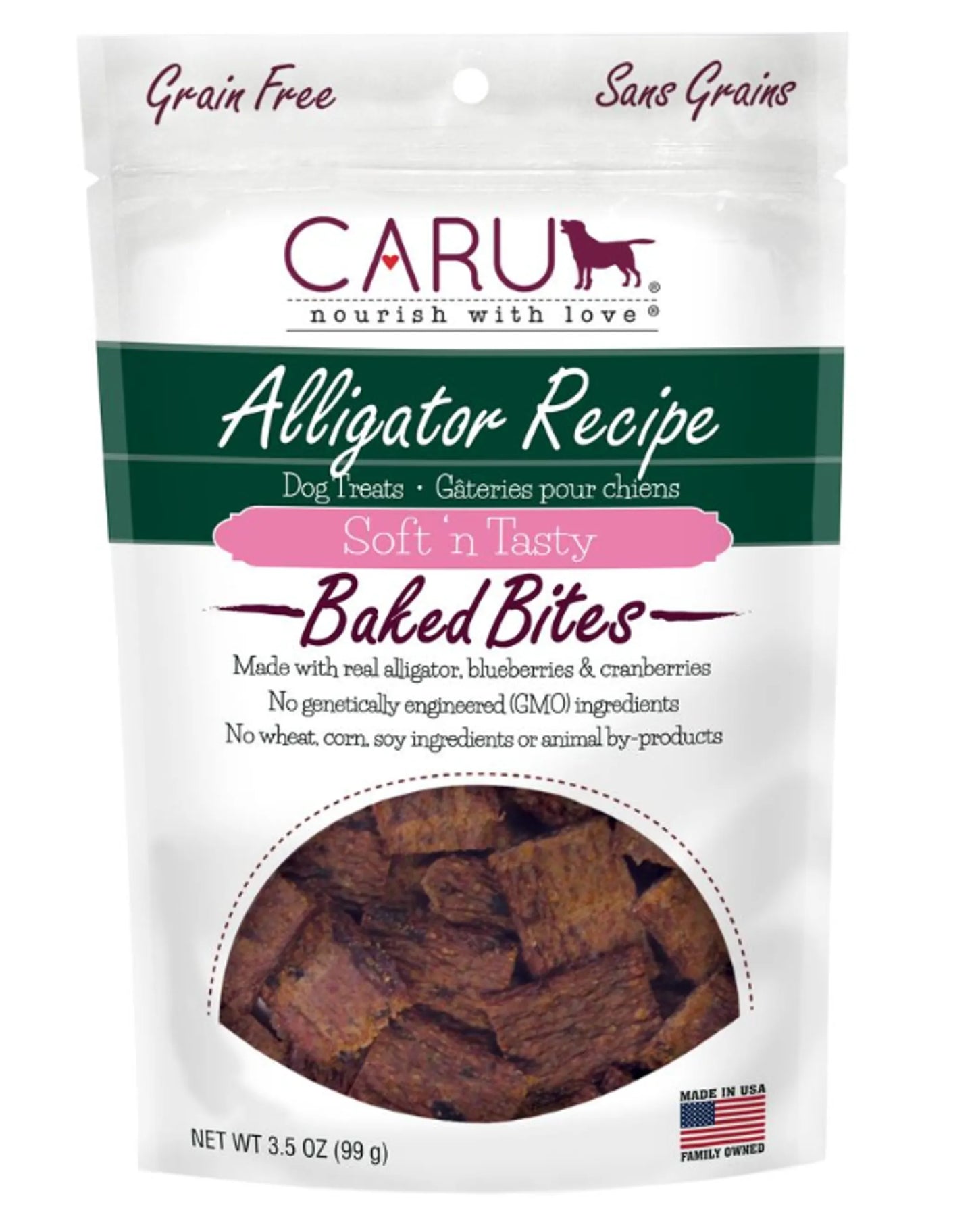 CARU Soft 'n Tasty Alligator Recipe Bites for Dogs - Your Pet Connection