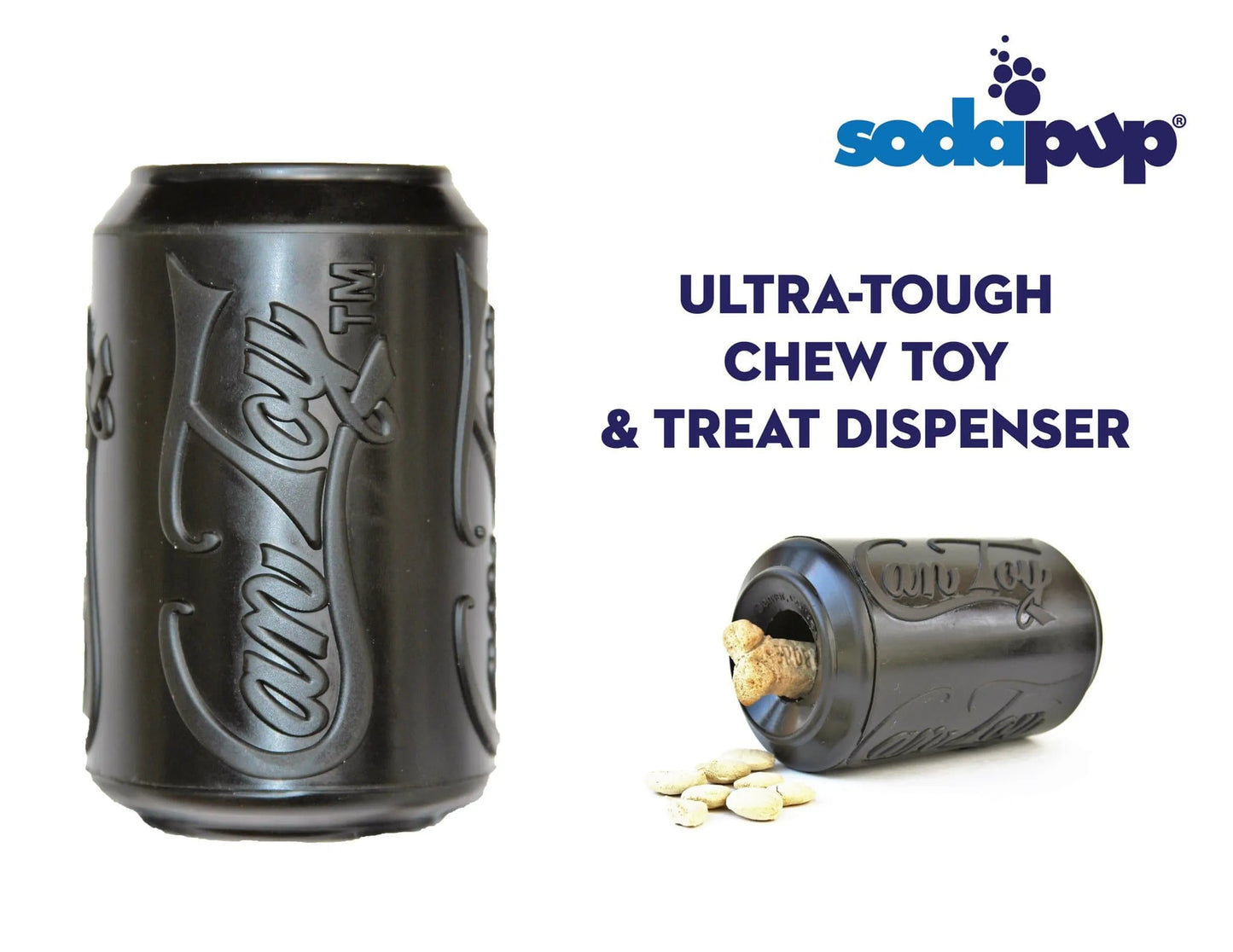 SP Magnum Can Toy Ultra Durable Rubber Chew Toy & Treat Dispenser - Your Pet Connection