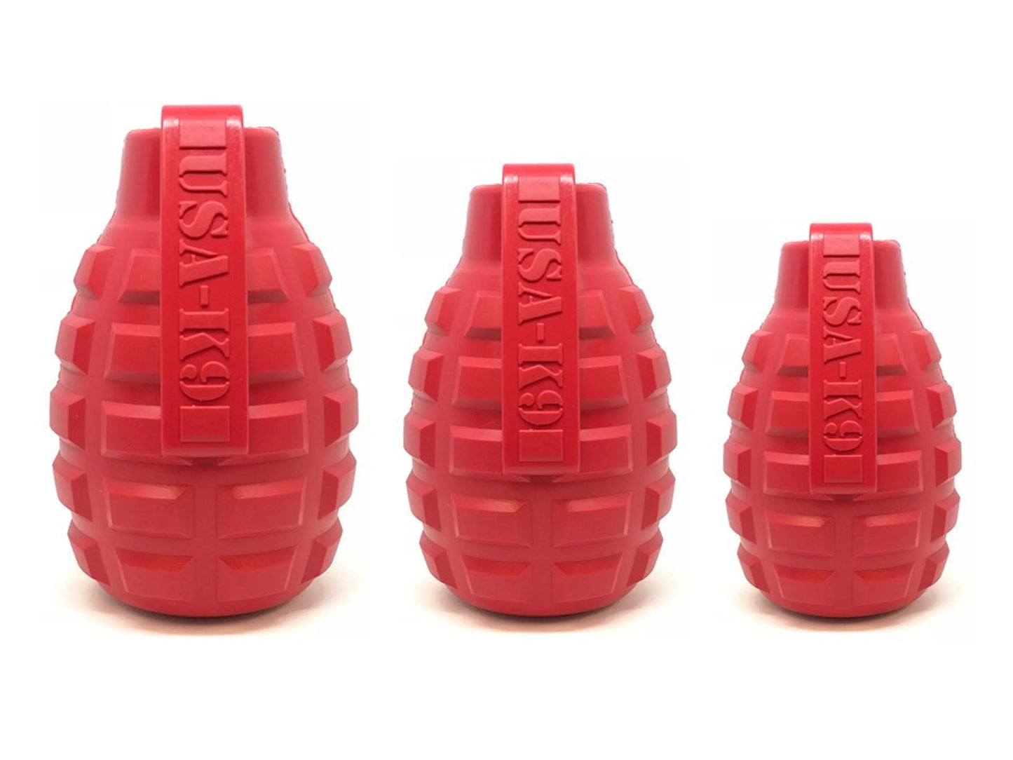 USA-K9 Grenade Durable Rubber Chew Toy & Treat Dispenser - Your Pet Connection
