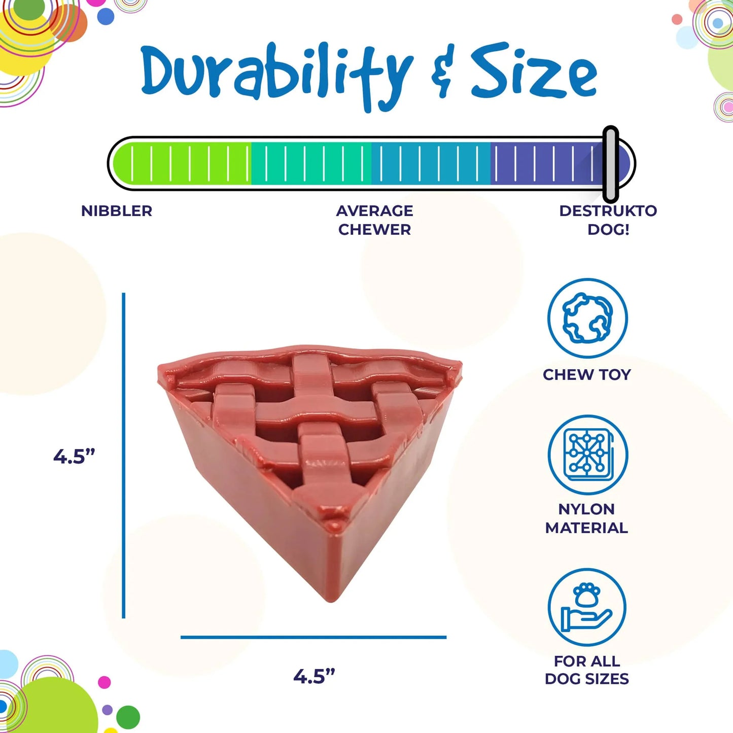 SP Cherry Pie Ultra Durable Nylon Dog Chew Toy and Treat Holder for Aggressive Chewers - Your Pet Connection