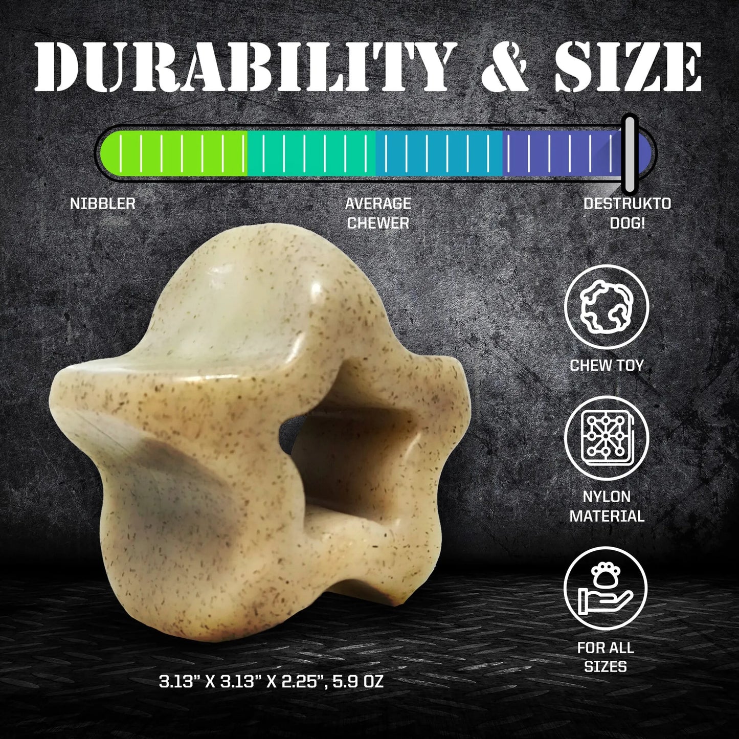 Durable Nylon Star Dog Chew Toy and Enrichment Toy for Aggressive Chewers - Your Pet Connection