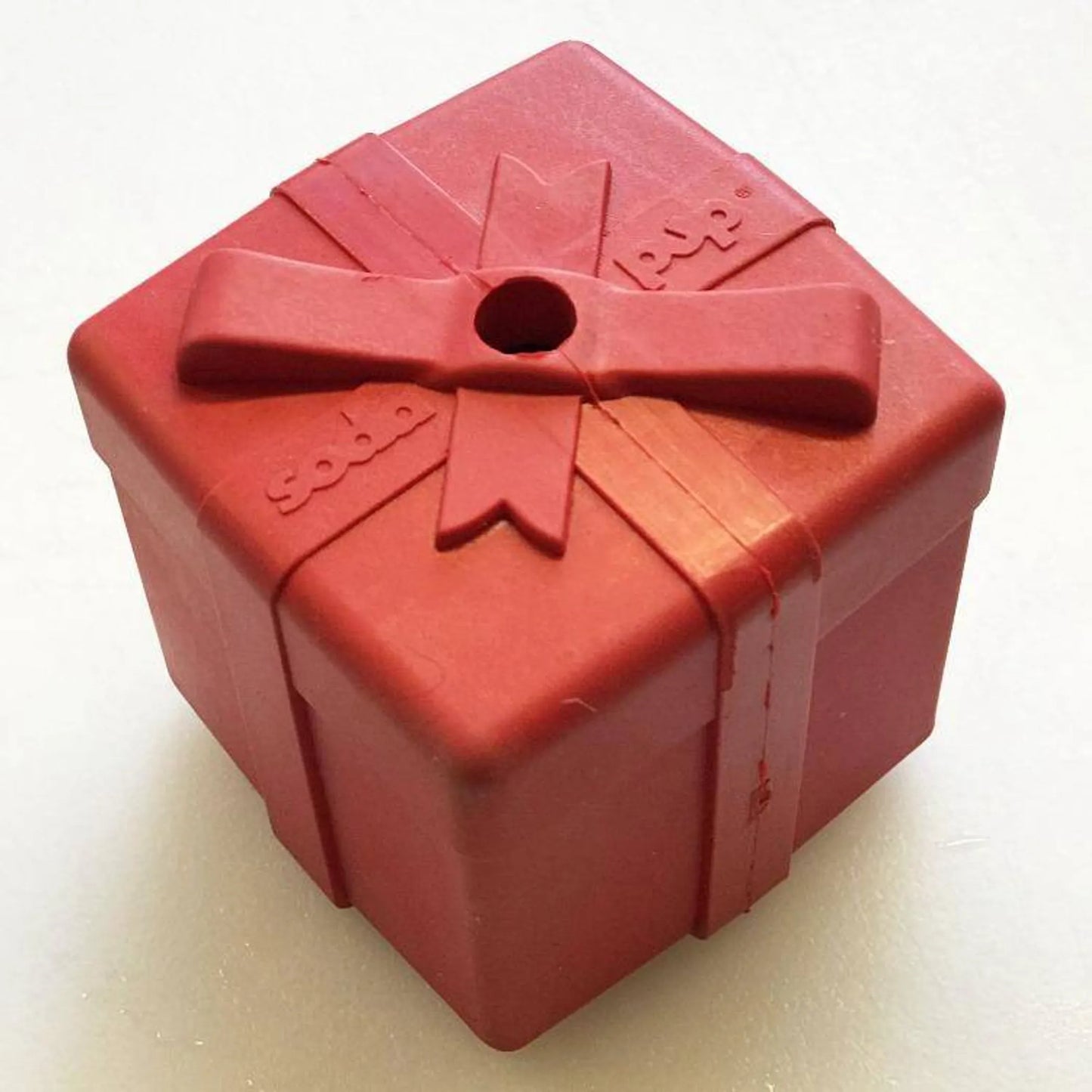 SP Gift Box Durable Rubber Chew Toy & Treat Dispenser - Your Pet Connection
