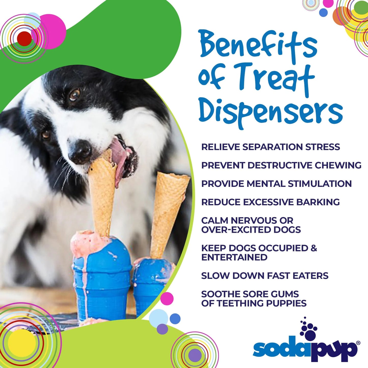 SP Ice Cream Cone Durable Rubber Chew Toy and Treat Dispenser - Your Pet Connection