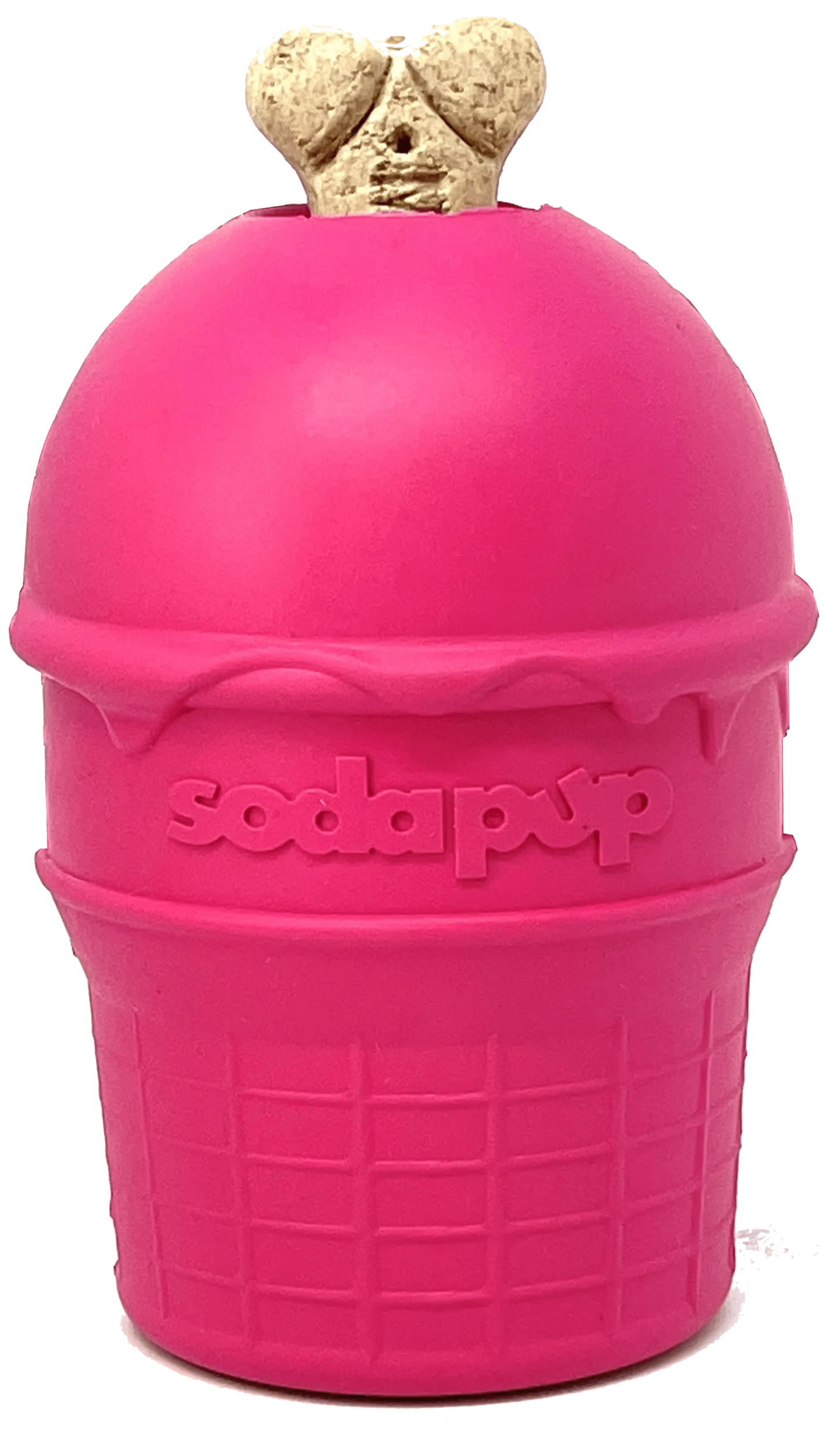 SP Ice Cream Cone Durable Rubber Chew Toy and Treat Dispenser - Your Pet Connection