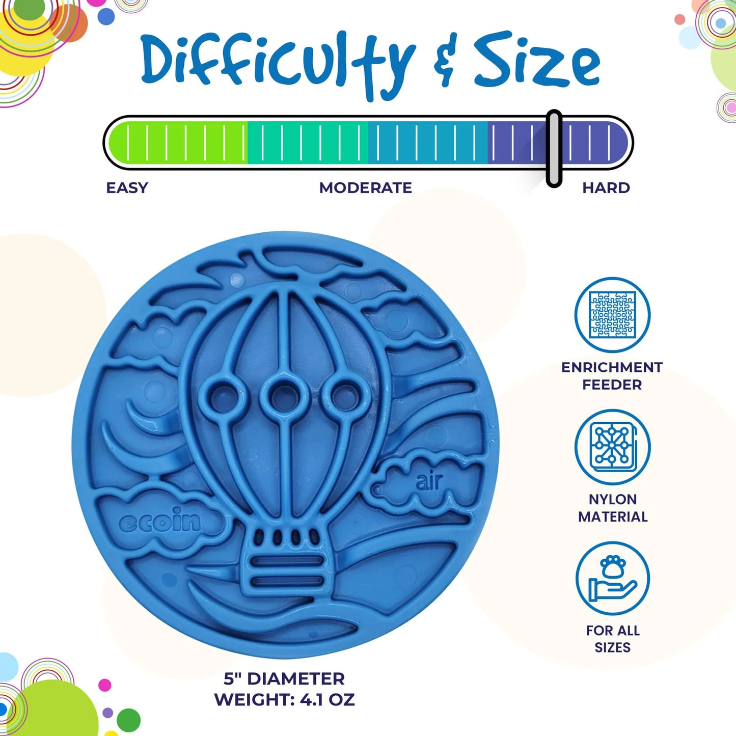 Nylon eCoin Durable Enrichment Snacking Coin - Your Pet Connection