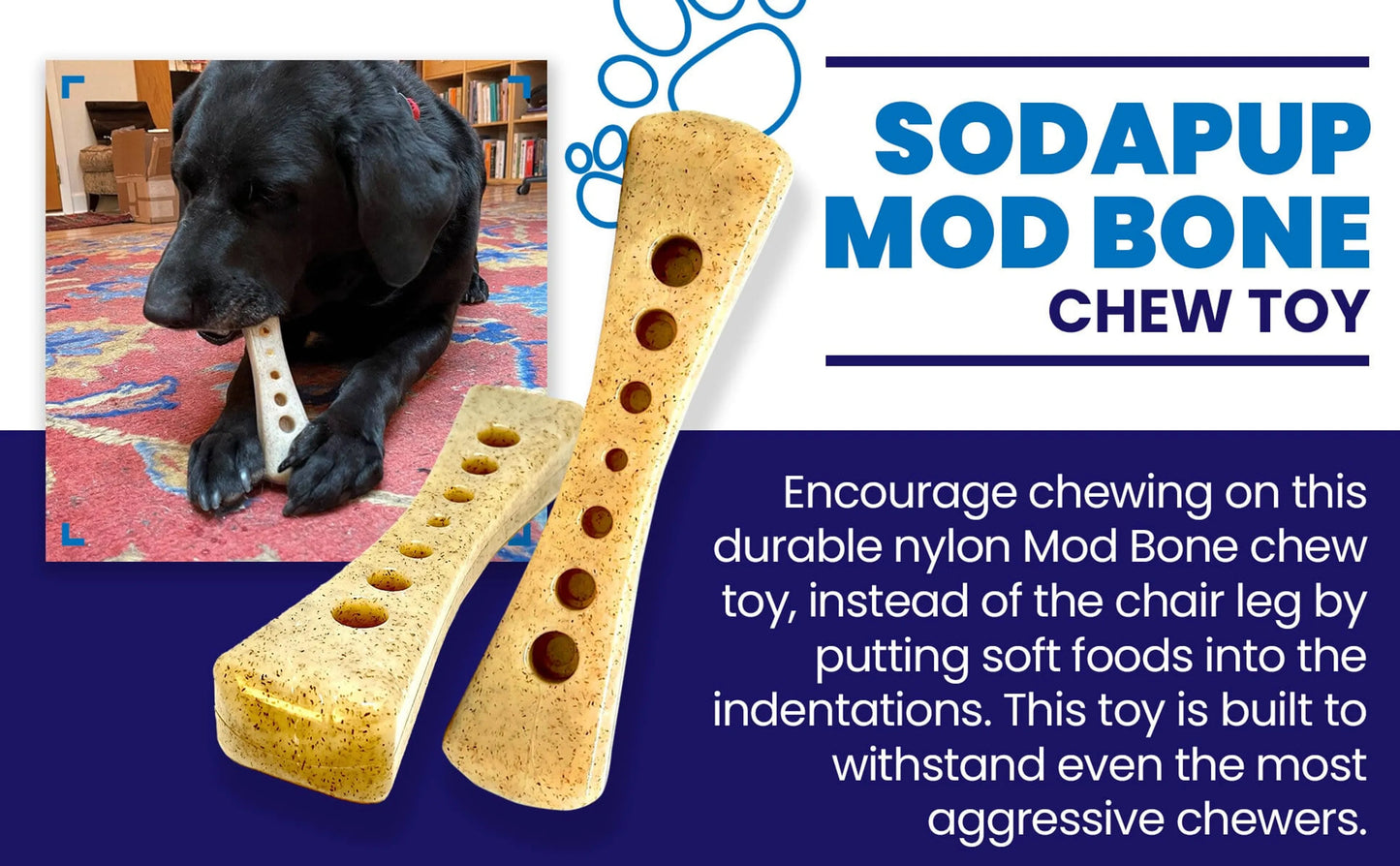 SP MOD Bone Ultra Durable Nylon Dog Chew Toy for Aggressive Chewers - Your Pet Connection
