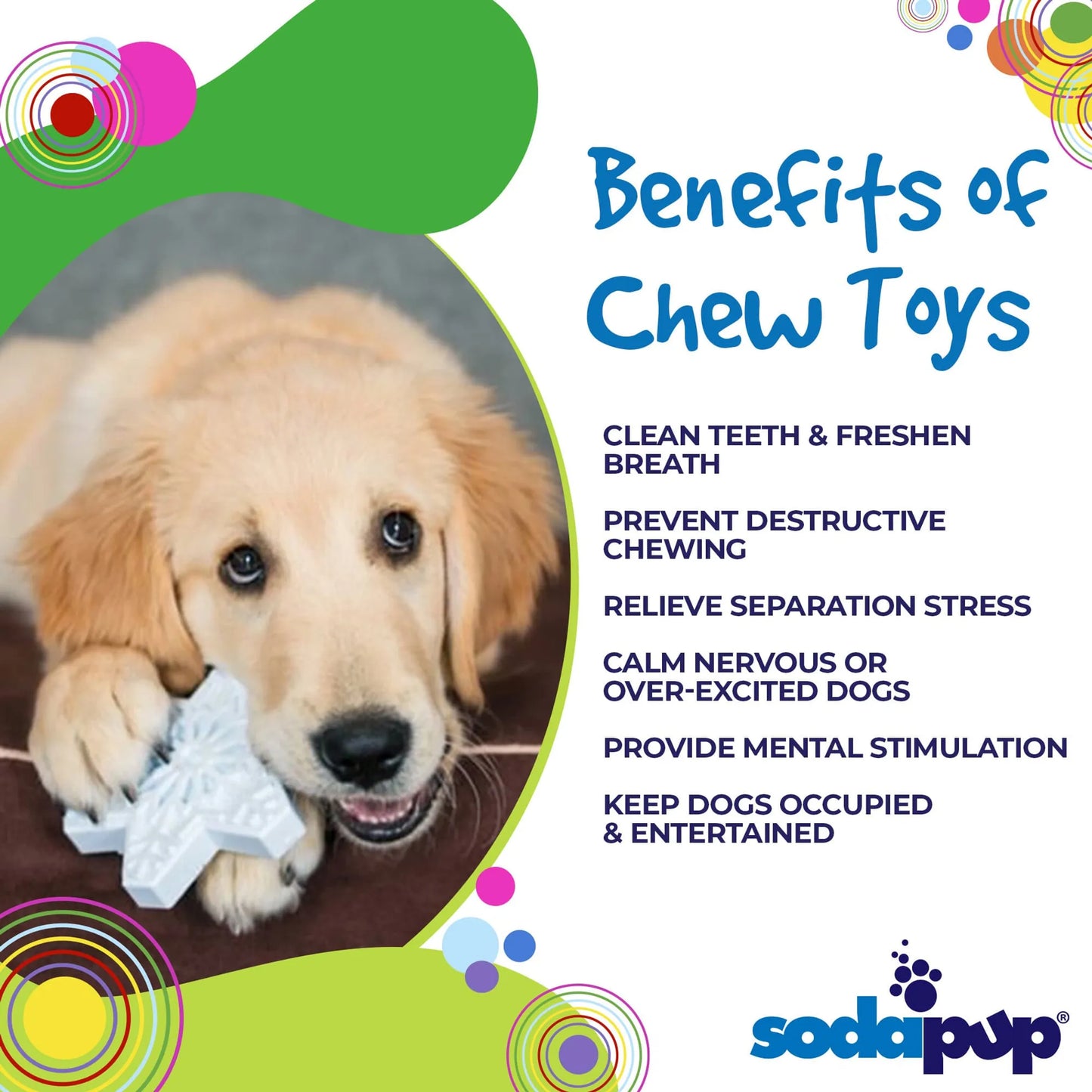 SP Snowflake Ultra Durable Nylon Dog Chew Toy for Aggressive Chewers - Your Pet Connection