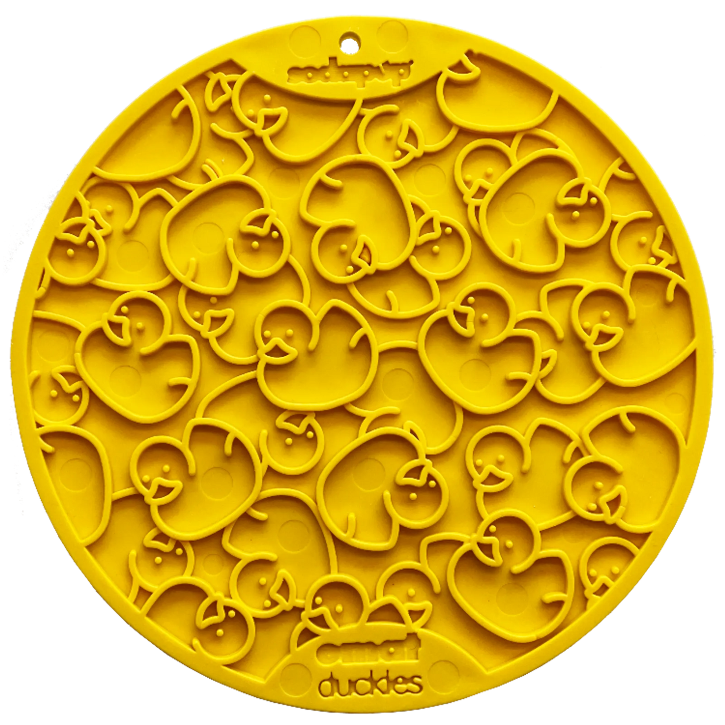Duckies Design eMat Enrichment Lick Mat With Suction Cups