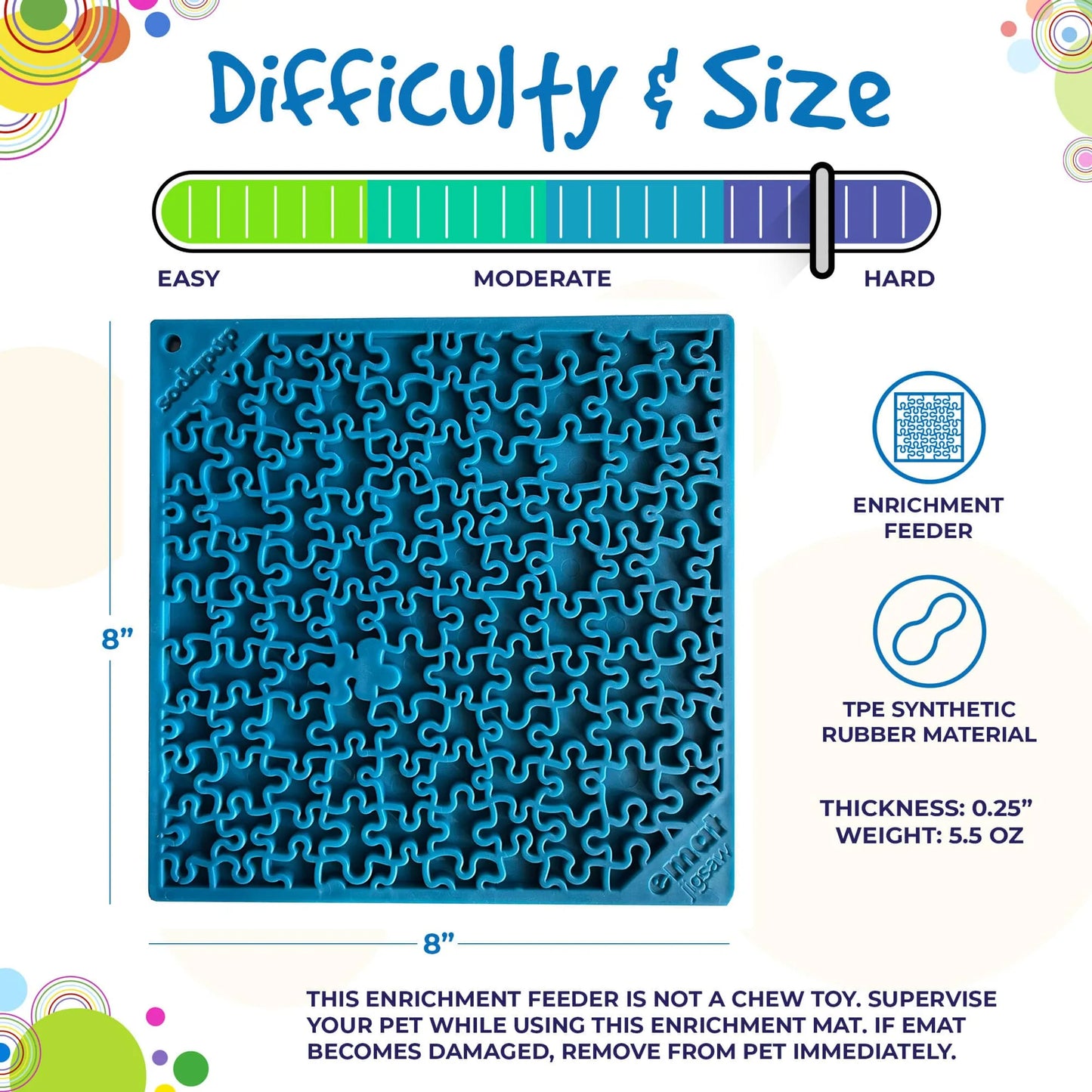 Jigsaw Design eMat Enrichment Lick Mat - Your Pet Connection