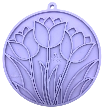 Tulip Design eMat - Enrichment Lick Mat For Dogs and Cats