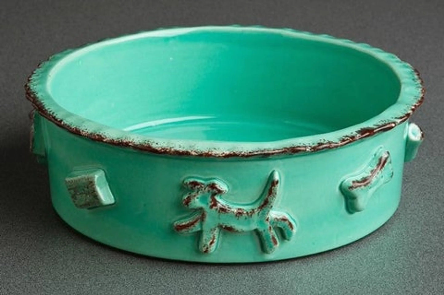 Carmel Ceramica Dog Food/Water Bowl - Your Pet Connection