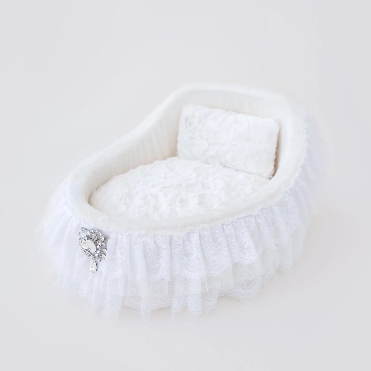 Hello Doggie Inc. Luxury Lace Crib Bed 26x20x10