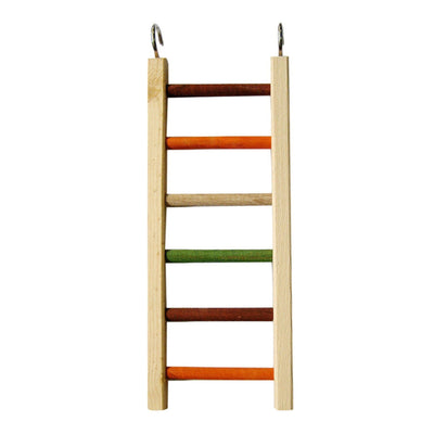 A & E Cages Happy Beaks Wooden Hanging Ladder Bird Toy 1ea/MD, 14 in.