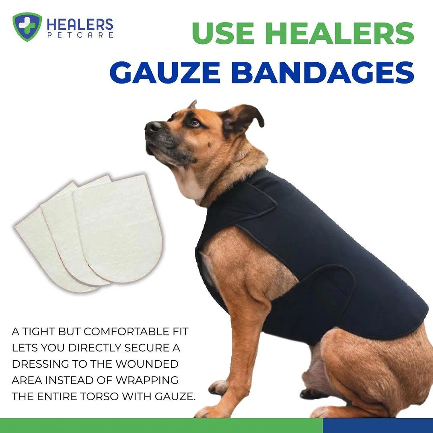 Healers Petcare Quick-Healing Gauze Pads for Pets