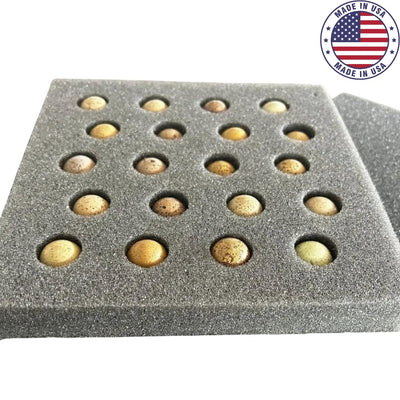 Button Quail Egg Foam Shipper 20 Hole Sets - Safe Egg Transport for Button Quail Eggs (5 Count) - Your Pet Connection