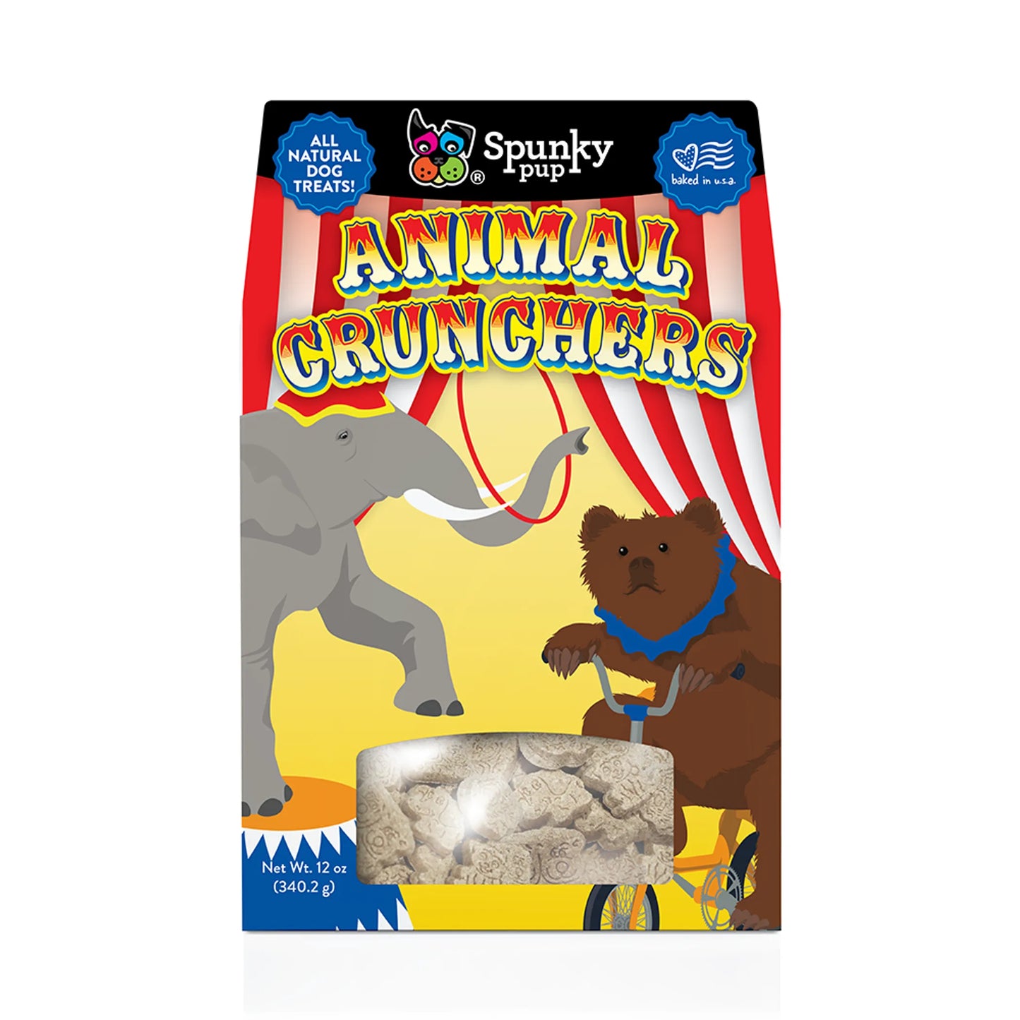 Spunky Pup Animal Crunchers Dog Treats 3.5 oz