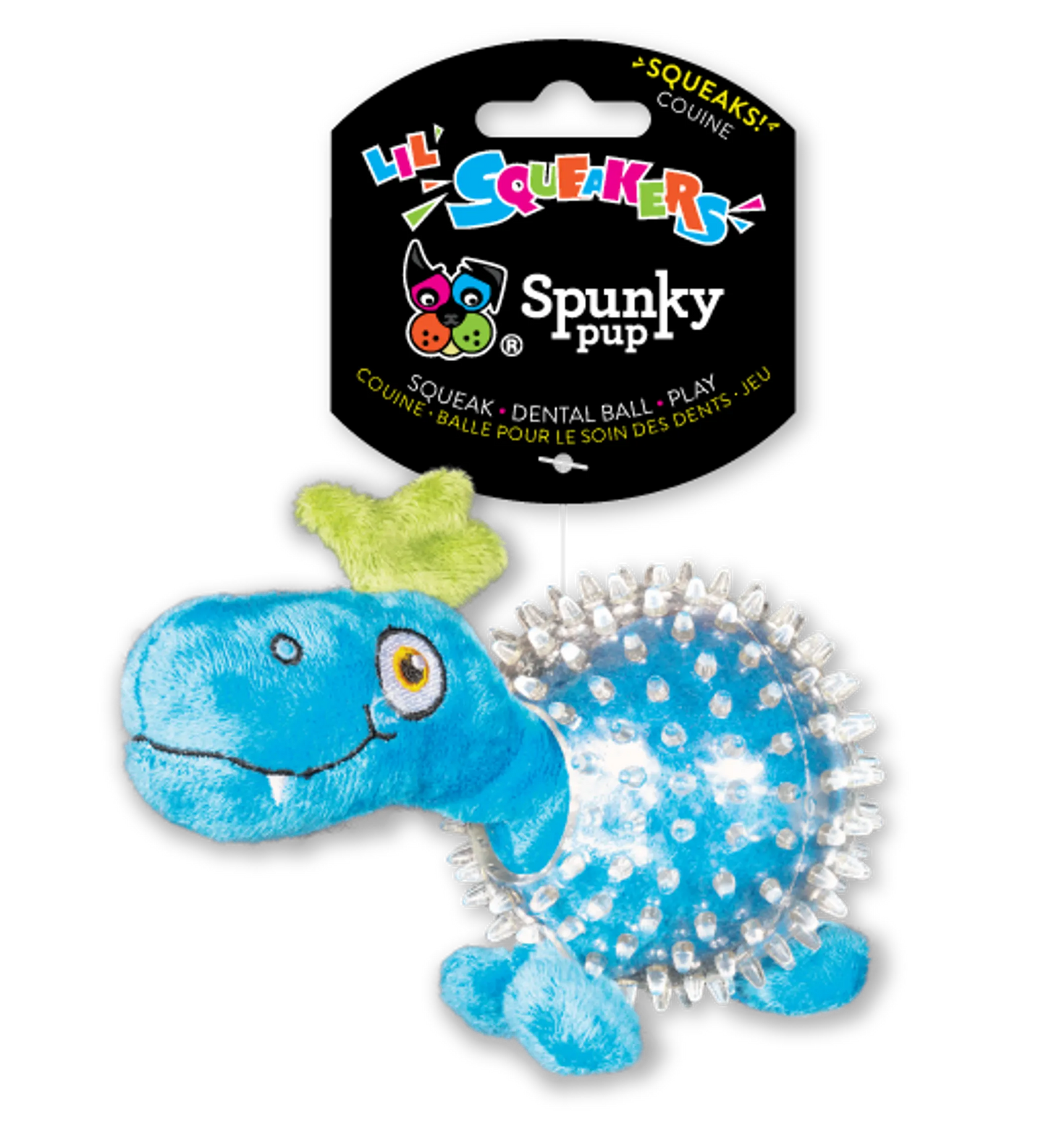 Dino in Clear Spiky Ball - Your Pet Connection