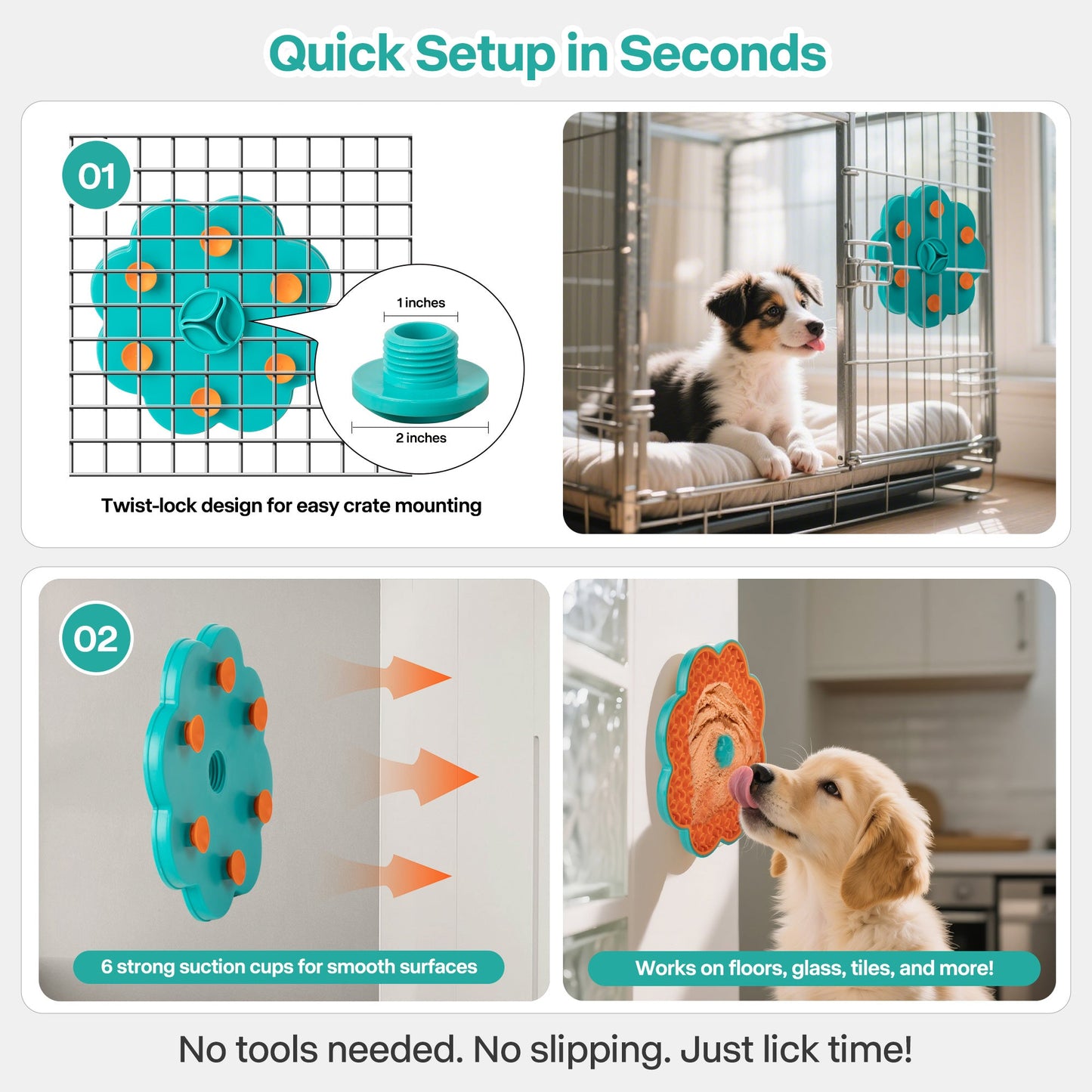 Chill Out - Lick‘A’Disk Dog Lick Mat Summer Slow Feeder for Dogs