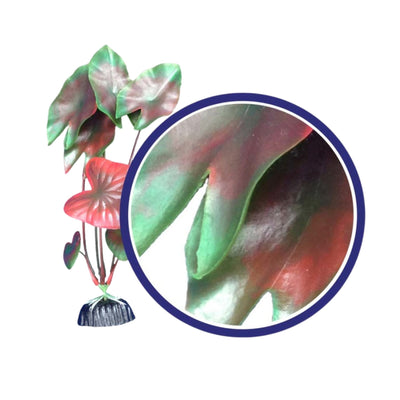 Weco Products Freshwater Series Tiger Lotus Aquarium Plant Red, 1ea/6 in