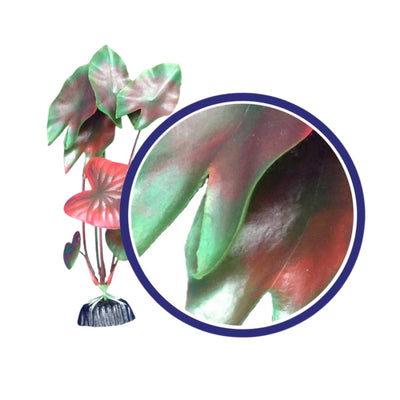 Weco Products Freshwater Series Tiger Lotus Aquarium Plant Red, 1ea/9 in