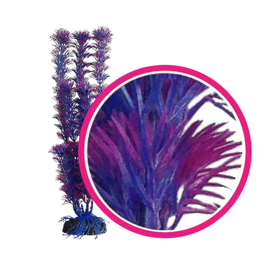 Weco Products Dream Series Fuschia Fern Aquarium Plant Pink, Purple, 1ea/9 in
