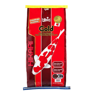 Hikari USA Gold Color Enhancing Pellet Fish Food for Koi and Pond Fishes 1ea/22 lb, MD