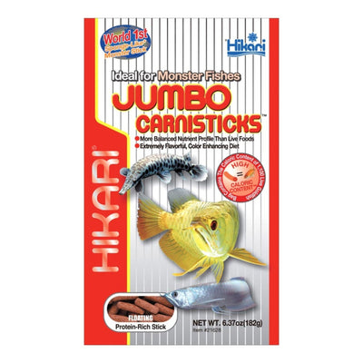 Hikari USA Jumbo CarniSticks Floating Fish Food 1ea/6.37 oz, Jumbo