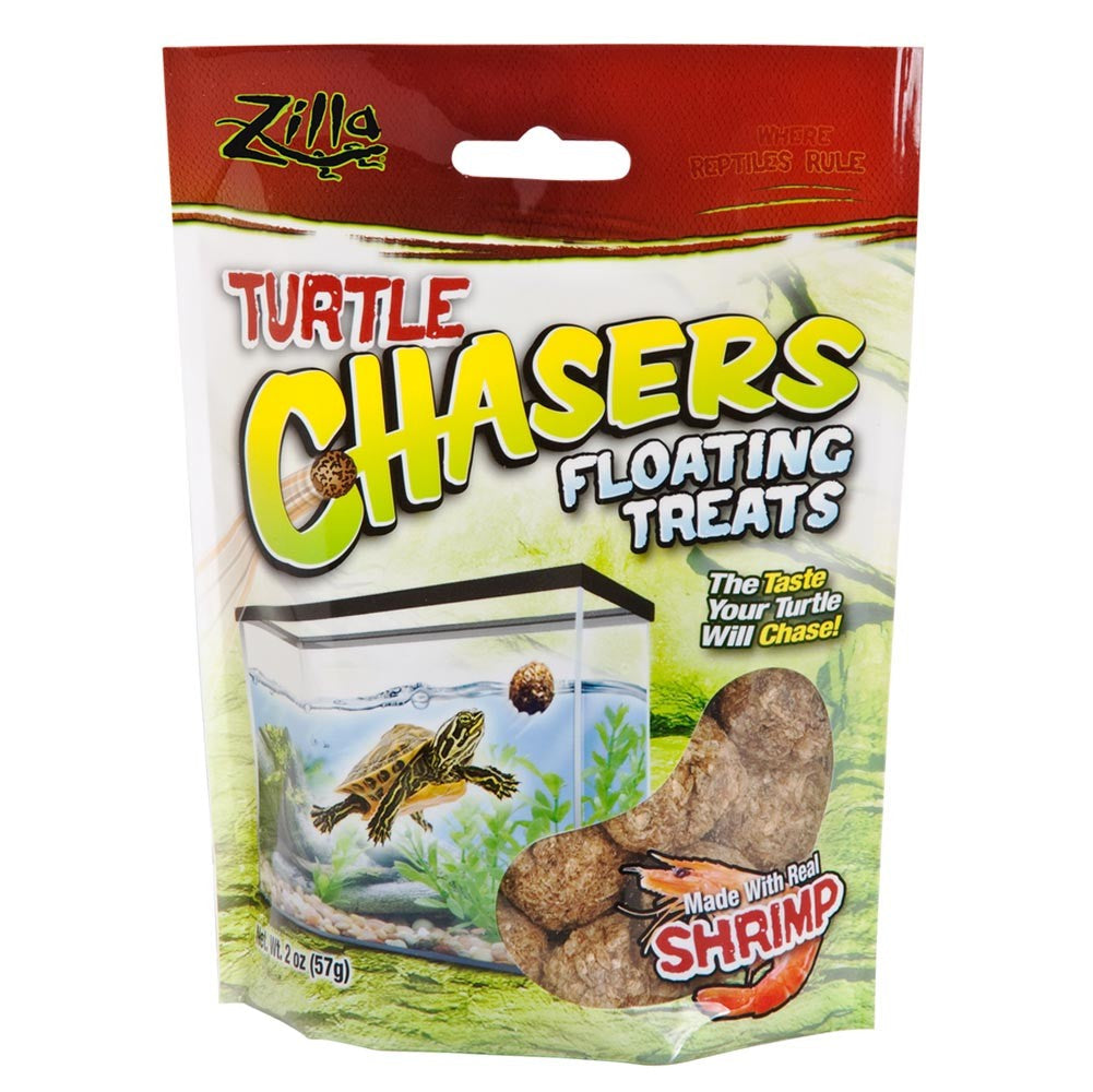 Zilla floating shrimp reptile food treats for aquatic turtles