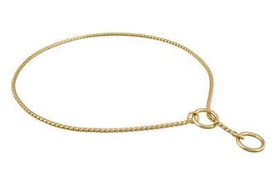 Alvalley LLC Brass Snake Chain Dog Collar