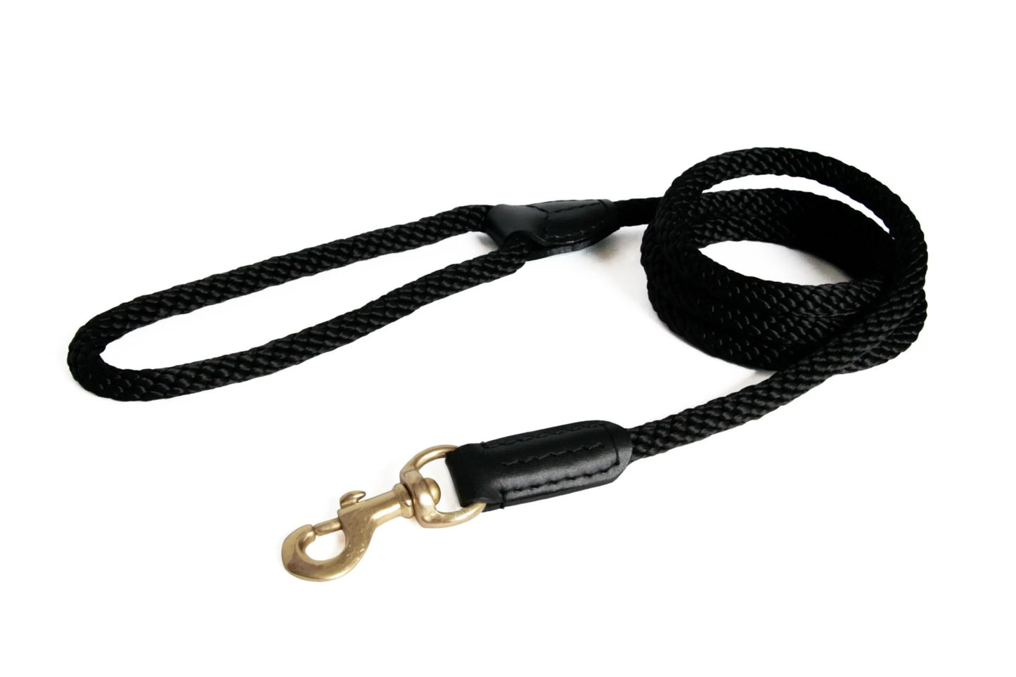 Rope and Leather Snap Lead (4ft x 3/4 in) - Your Pet Connection