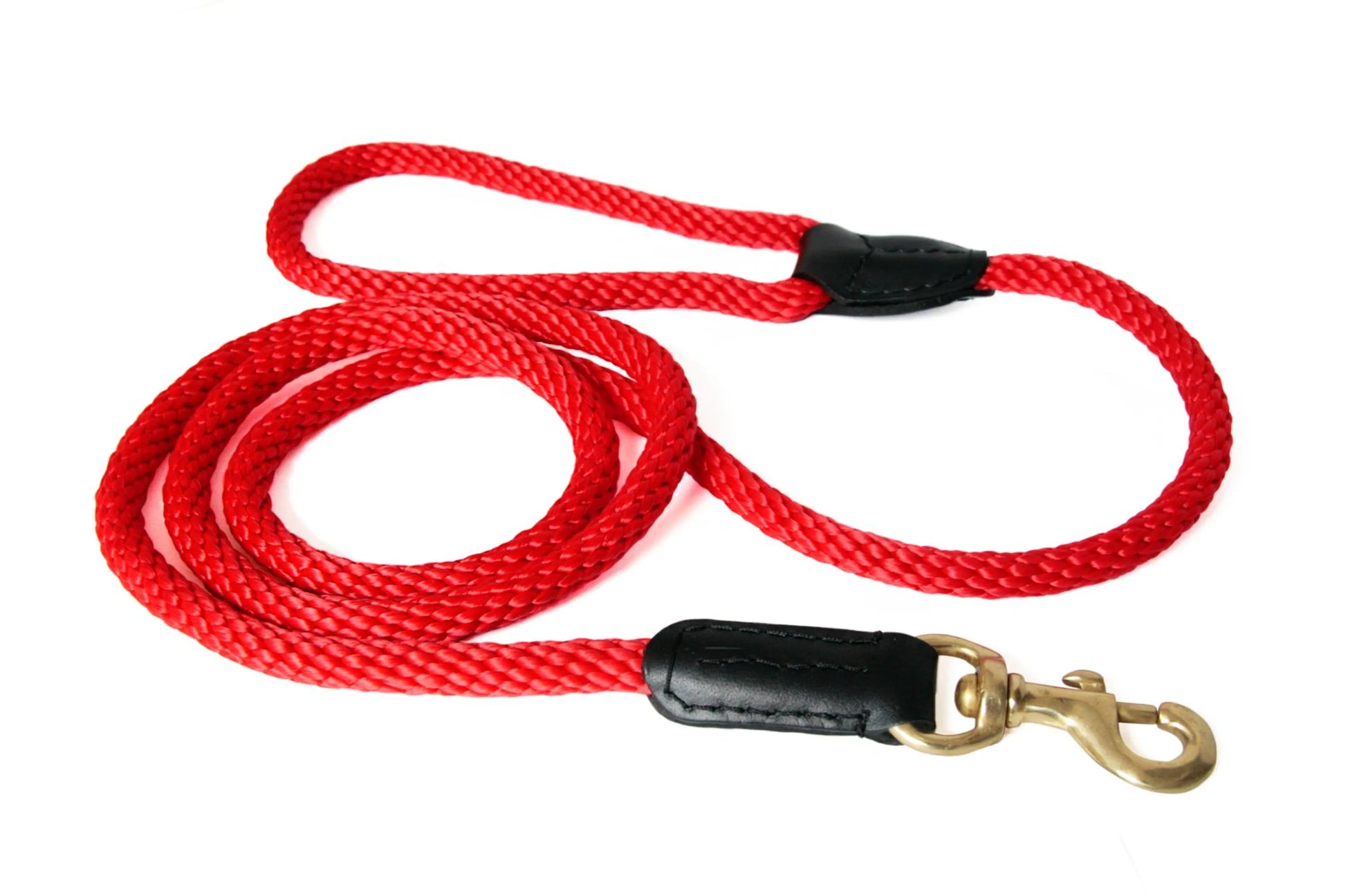 Rope and Leather Snap Lead (4ft x 3/4 in) - Your Pet Connection