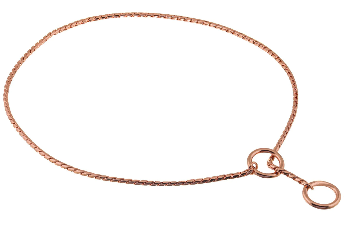 Alvalley LLC Elegant Brass Snake Dog Collar