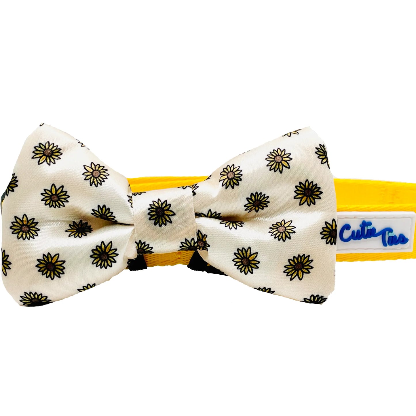 Copy the exact, literal content of Cutie Ties Floral Dog Bow Tie 2" x 4" into this field without changes.