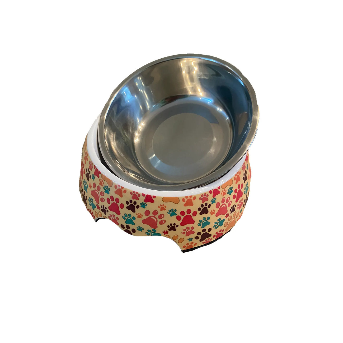 Cutie Ties Orange Small Dog Bowl