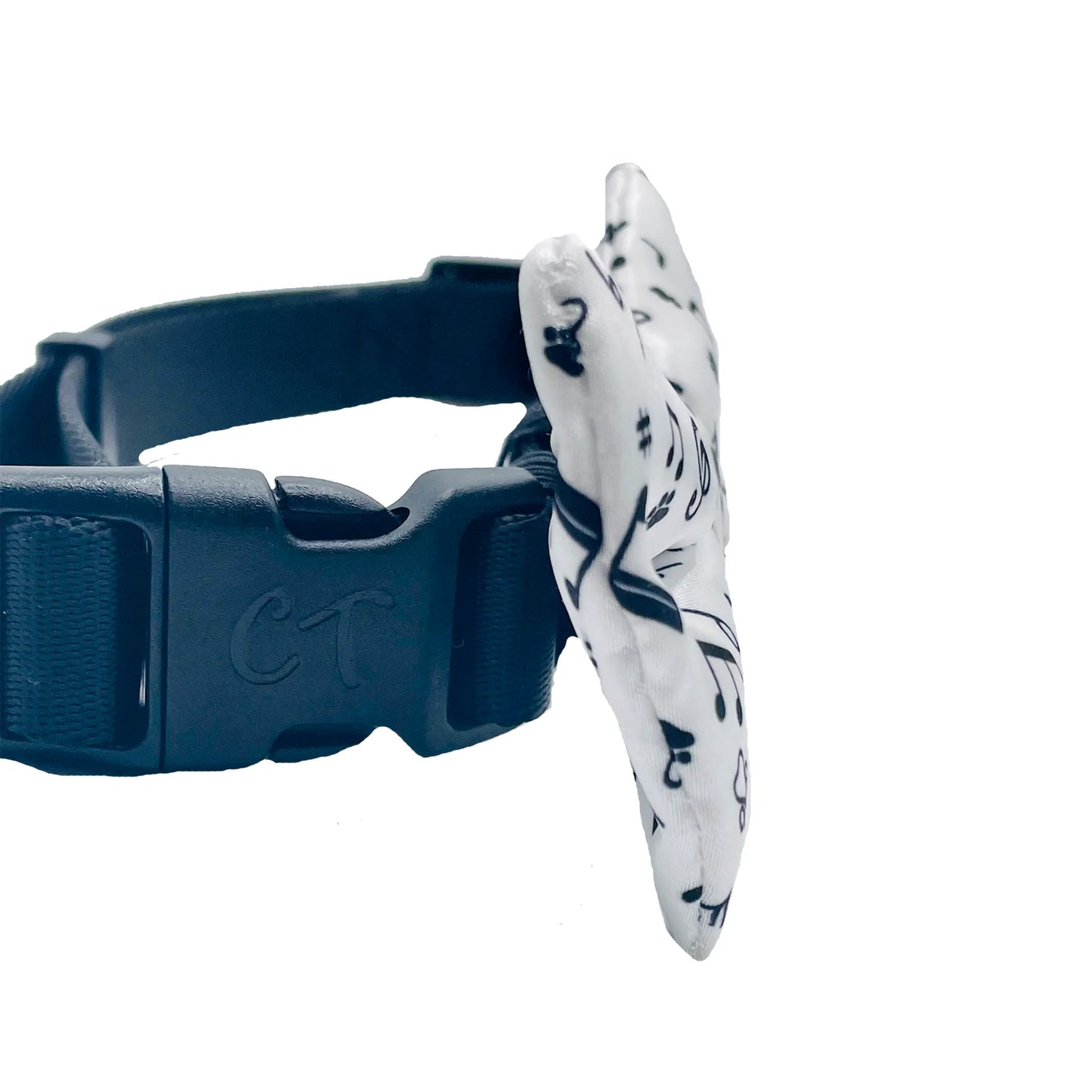 Cutie Ties Musical Notes Dog Bow Tie 2x4 Inches