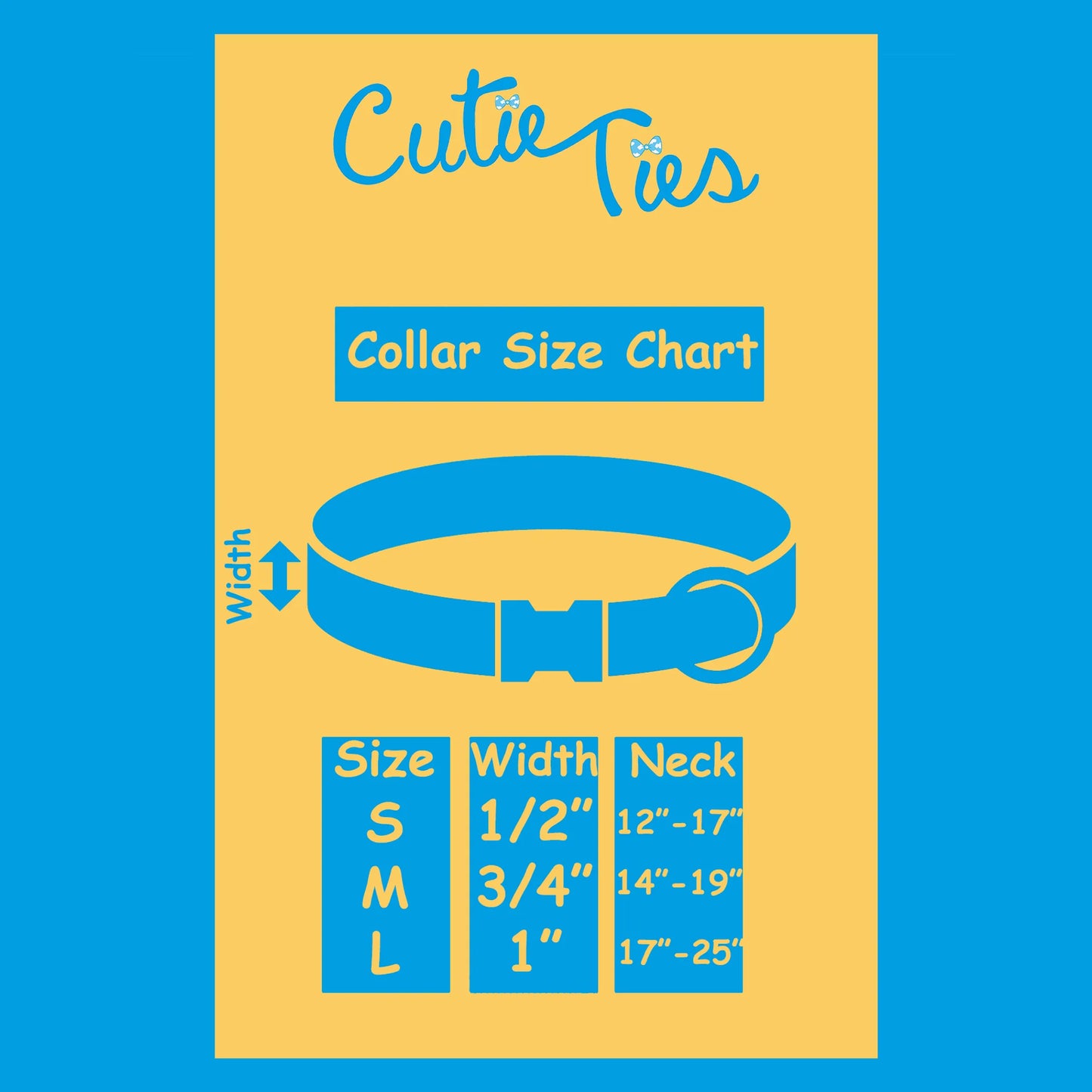 Cutie Ties Fun Design Dog Collar - Your Pet Connection