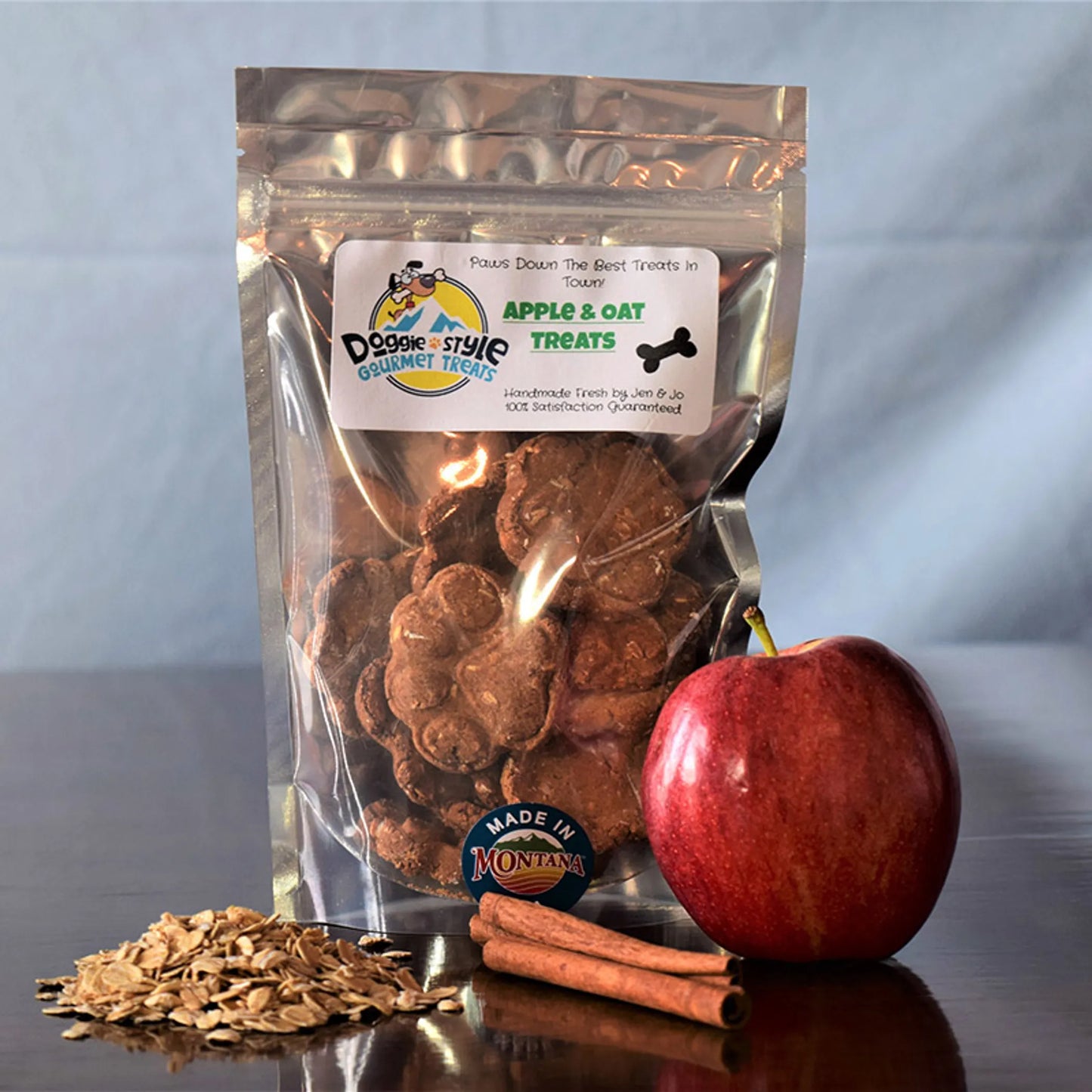 Doggie Style Gourmet Treats Apple Oat Dog Snacks 8oz