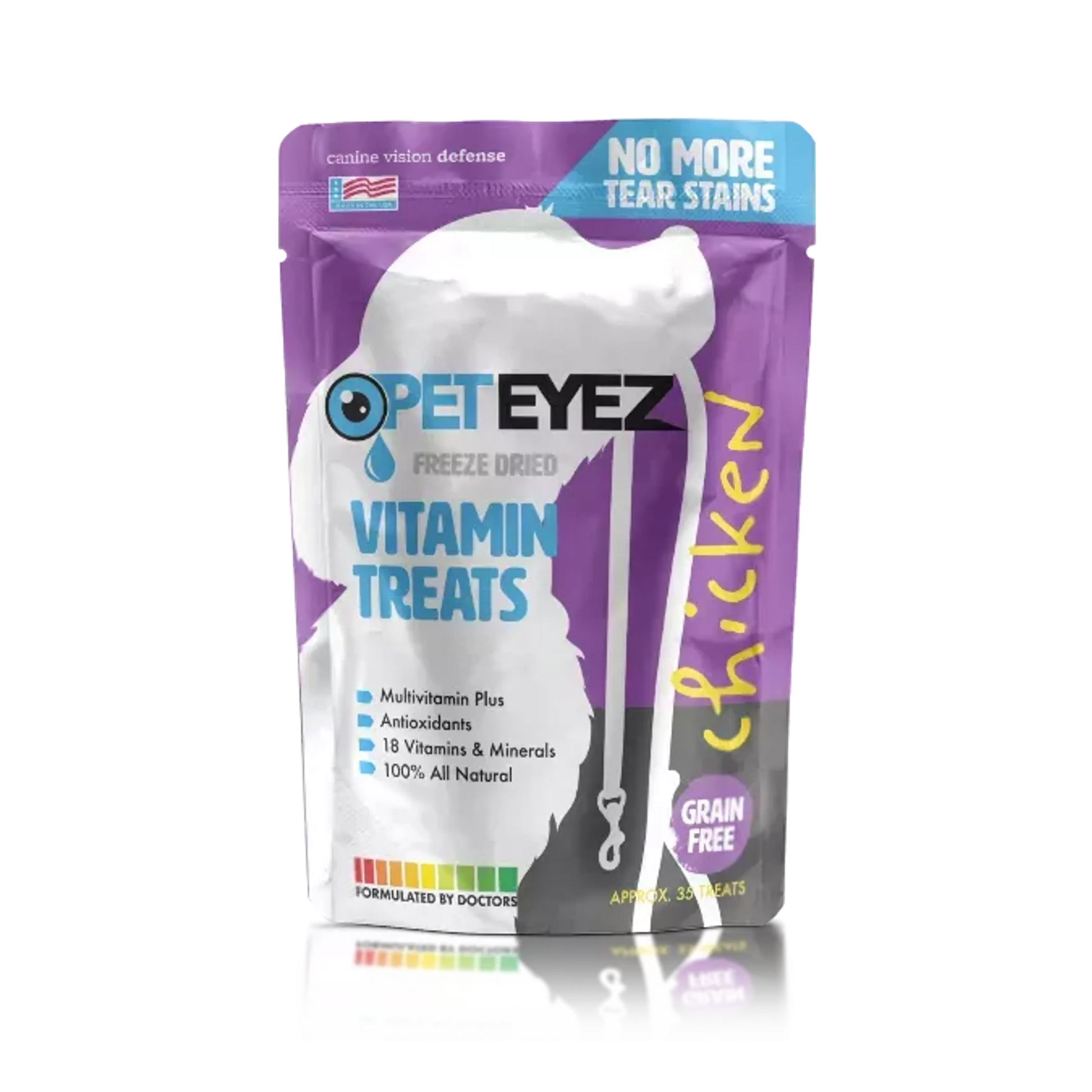Pet Eyez Vitamin Treats - Chicken - Color: Purple | Size: 4 X 6 | Pack Of: 35 - Your Pet Connection