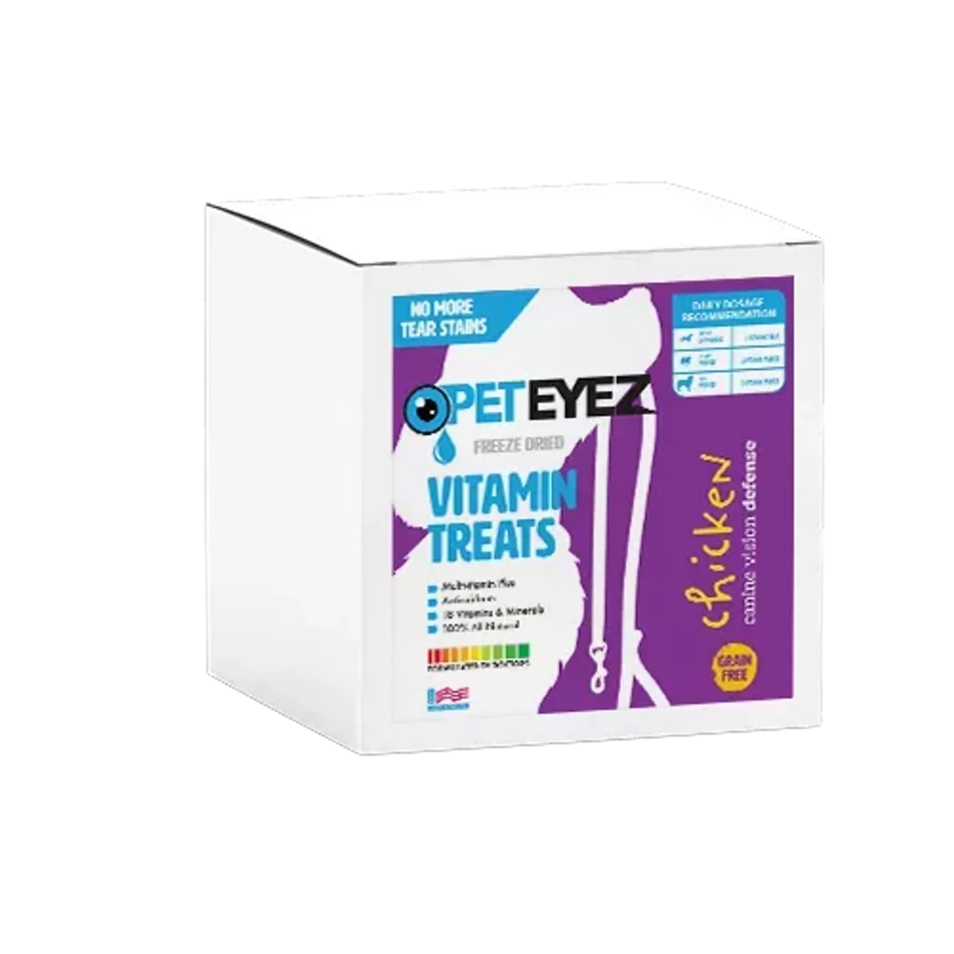 Pet Eyez Vitamin Treats - Chicken - Color: Purple | Size: 4 X 6 | Pack Of: 35 - Your Pet Connection