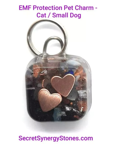 EMF 5G protection Pet Charm Cat/Sml Dog with Split Ring - Your Pet Connection