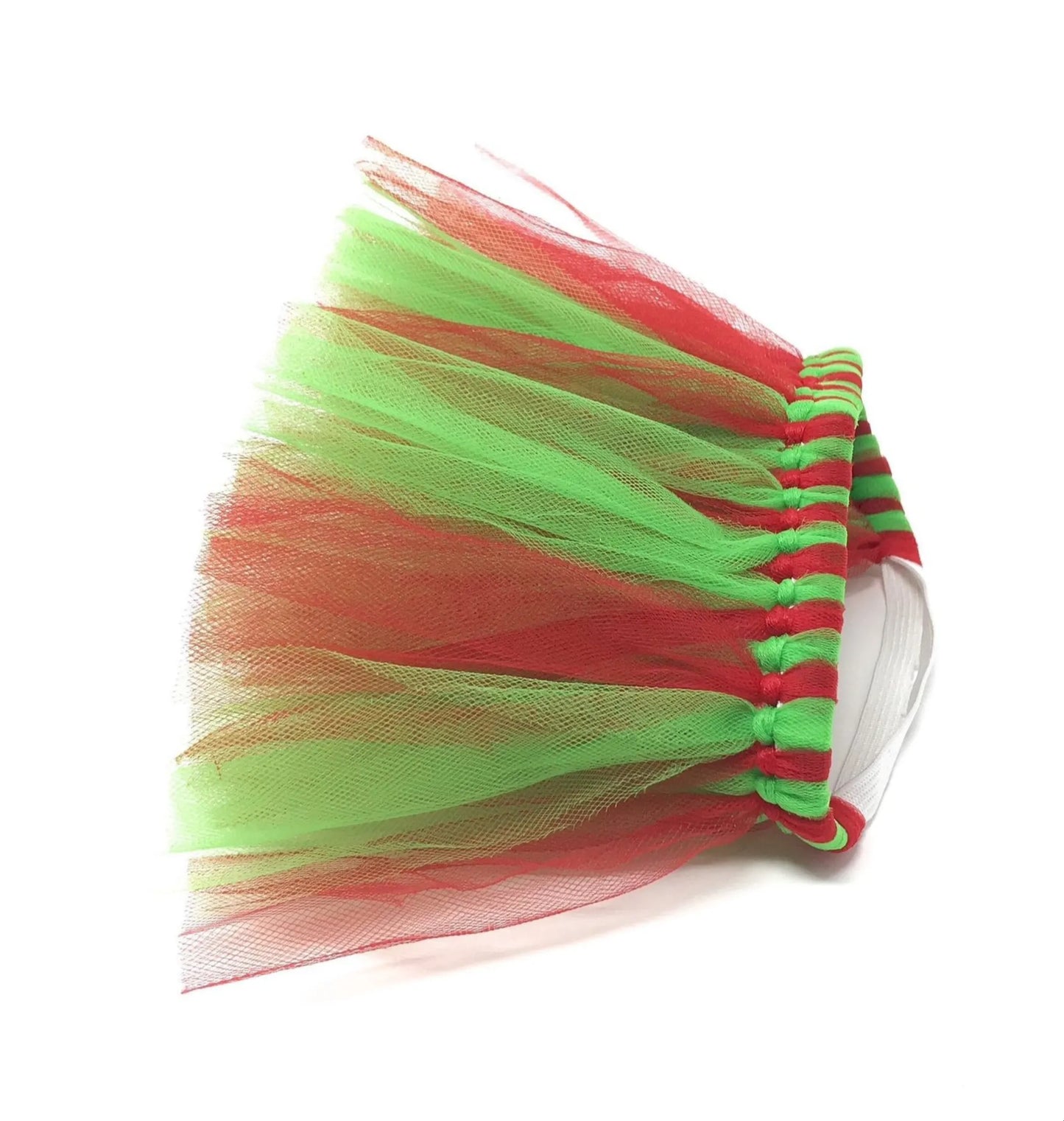 Red and Green Christmas Dog Tutu Skirt (XS) - Your Pet Connection