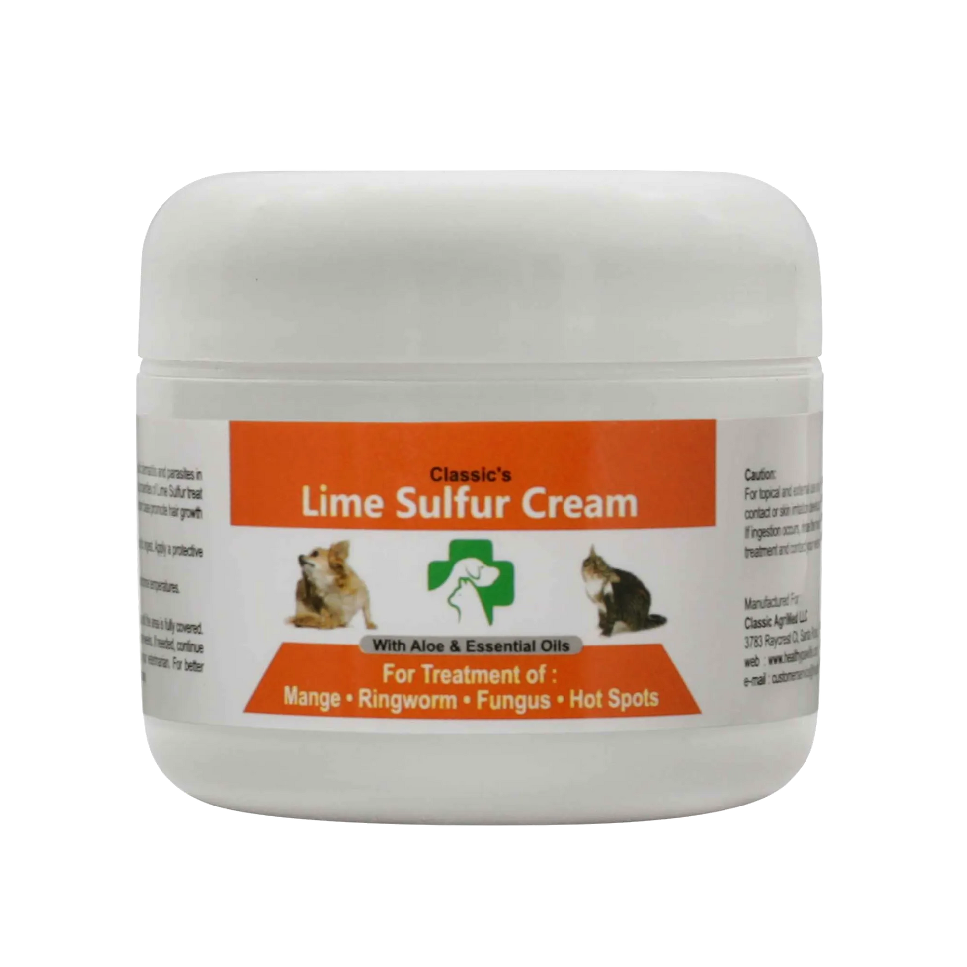 Classic's Lime Sulfur Pet Skin Cream - Pet Care and Veterinary Treatment for Itchy and Dry Skin - Your Pet Connection