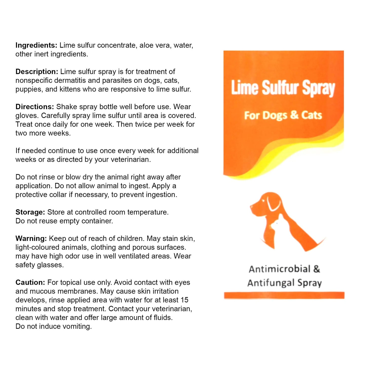 Classic's Lime Sulfur Spray Pet Care for Dry and Itchy Skin - Your Pet Connection